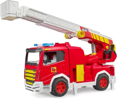 Produktbild von bruder 03472 ROADMAX Feuerwehr-Drehleiter
