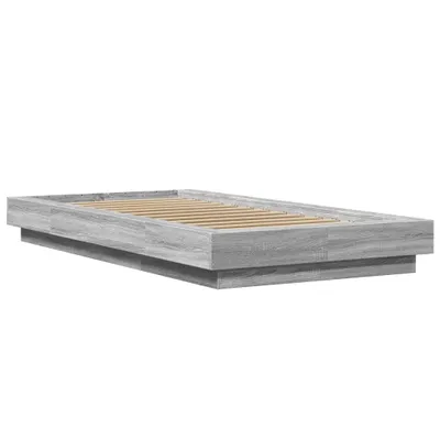 Obrázok produktu pre Posteľný rám s LED svetlami sonoma 90x190 cm kompozitné drevo