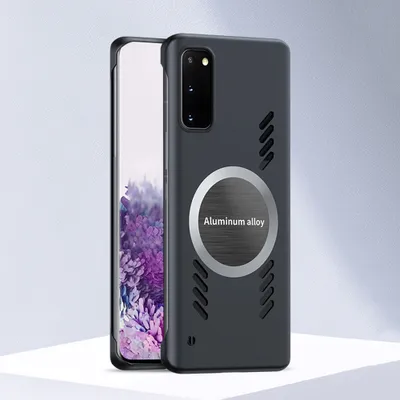Produktbild von Galaxy S20 Hülle, Frameless PC Matt Kühlabdeckung Loch Wärmeableitung Schutzhülle für Samsung Galaxy S20 Schwarz