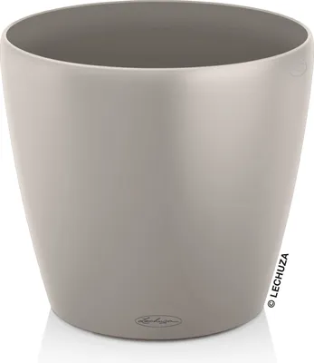 Produktbild von LECHUZA-Pflanzgefäß CLASSICO Color 60 Sandbraun | Pflanzgefäß mit Bewässerungssystem, Wasserstandsanzeiger | matte Oberfläche | Ø 60 x 55,5 cm | 13333