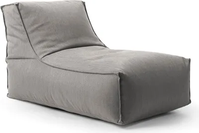 Produktbild von mokebo® Outdoor Sitzsack für Kinder & Erwachsene 'Der Sundowner', Bean Bag mit Füllung oder Bodenkissen für Indoor & Outdoor, auch als Liegekissen, Relaxliege oder Liege in Steingrau