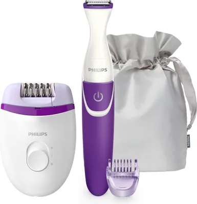 Produktbild von Philips EpilierSet Körper Bikinizone Effizientes Haarentfernungs-Tool 4 Zubehoerteile Powerful