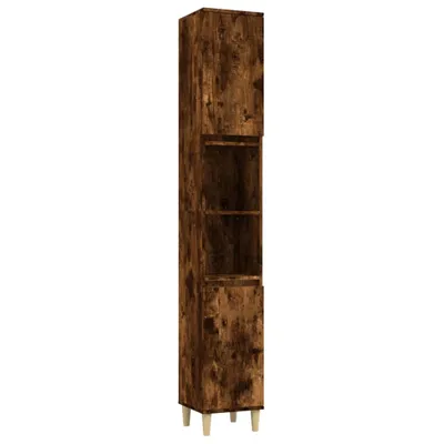 Zdjęcie produktu dla vidaXL Szafka łazienkowa dąb wędzony 30x30x190 cm materiał drewnopochodny