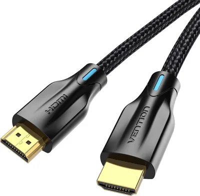 A close-up studio shot of an HDMI cable.