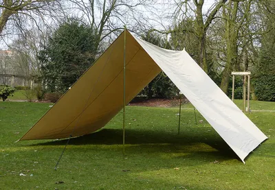 Produktbild von Vordach Vorzelt Schutzdach Sonnenschutz Classic Shelter Quadratisch 4 m Tentex® TC32