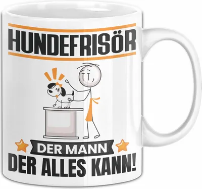Produktbild von Hundefrisör Tasse Geschenk für Hundefrisör Der Mann Der Alles Kann Geschenkidee zum Geburtstag (Weiß)