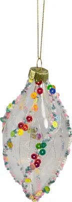 Produktbild von Goodwill Glaskugel Tropfenform Christbaumschmuck Weihnachtsschmuck