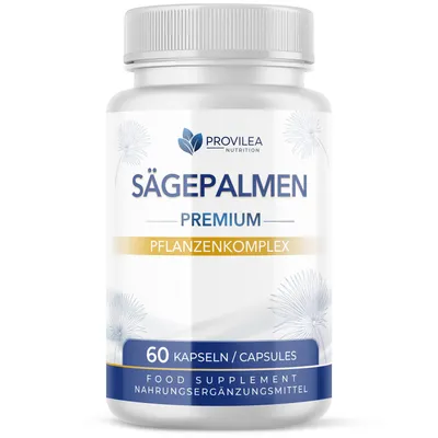 Produktbild von Provilea Sägepalmen Kapseln | mit Kürbiskernextrakt, Sägepalmenextrakt | 60 Kapseln