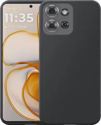 Immagine prodotto di Adatto per Motorola Edge 50 Custodia del telefono Custodia flessibile in silicone TPU - Custodia posteriore flessibile in silicone TPU - Nero - Smartphonics