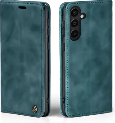 Produktbild von Handy Hülle für Samsung Galaxy A16 / A16 5G Klapphülle Bookcase Flip Cover Handy Tasche Etui Farbe: Petrol