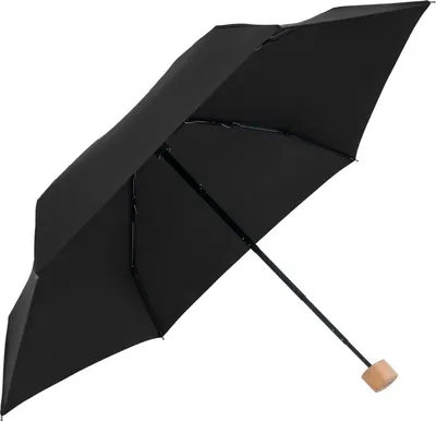 Image de doppler parapluie de poche parapluie Nature Mini Cork Simply Black noir