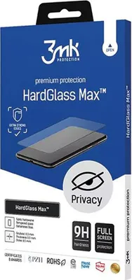 Obrázek produktu pro 3mk tvrzené sklo HardGlass MAX Privacy pro Apple iPhone 15 Plus