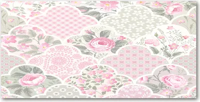 Produktbild von Tulup® Leinwandbild -100x50 cm - Wandkunst - Drucke auf Leinwand - Leinwanddruck  - Blumen & Pflanzen - Rosa - Rosen Ornamente