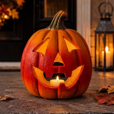 Immagine prodotto di Lanterna zucca XXL come decorazione LED di Halloween lanterna in 28x25 cm