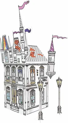 Produktbild von Playtive Bastel Set 3D 306011 Schloss
