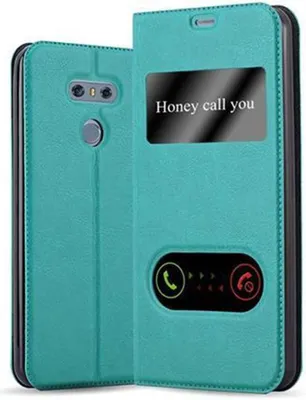 Obrázek produktu pro Cadorabo Protective Case for LG G6 Case in Turquoise Pouzdro na mobilní telefon typu kniha Cover Etui