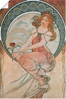 Produktbild von ARTland Poster Vier Künste: Die Malerei. 1898 Größe: 20x30 cm