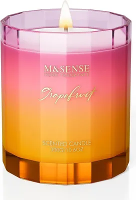 Produktbild von Grapefruit Duftkerze Sojawachs Glas 300g 60h Brenndauer Luxuskerze