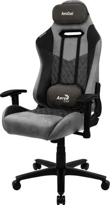 Produktbild von Aerocool DUKE AeroSuede, Universal-Gamingstuhl, 150 kg, 125 kg, Nylon, Stahl, Schwarz, Grau