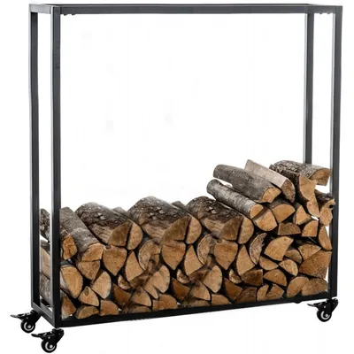 Produktbild von Kaminholzständer Hetta 25x80x100 cm - schwarz