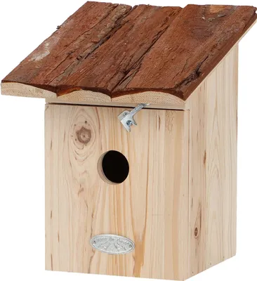 Image de Nichoir pour mésanges charbonnières avec toit en écorce - Vogelhäuser 24cm