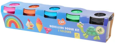 Immagine prodotto di Set di pasta modellabile per bambini - 5 x 140 grammi