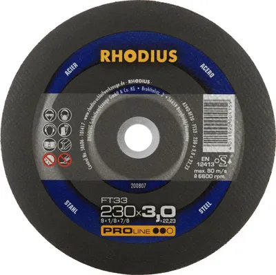 Image de Rhodius disque à tronçonner FT33 230 x 3,0mm (25 pièces)