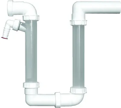 Obrázek produktu pro Hutterer & Lechner HL136.2 Kondenzátový sifon DN40 s průhlednými stojatými trubkami, 1 ks.