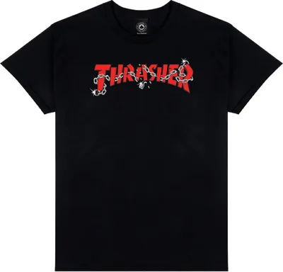 Produktbild von Thrasher Chains By Daniel Kurzarm-t-shirt Schwarz S Herren Schwarz S