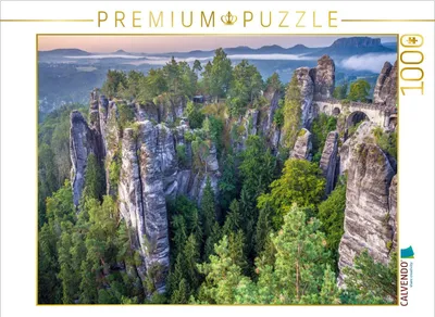Produktbild von CALVENDO Puzzle Sächsische Schweiz - Felsenburg Neurathen | 1000 Teile Lege-Größe 64x48cm Foto-Puzzle für glückliche Stunden