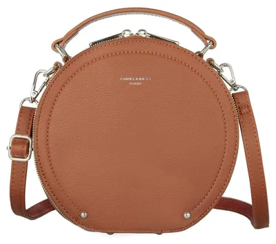 Produktbild von David Jones - Damen Runde Umhängetasche - Frauen Kreis Tasche Kunstleder - Crossbo