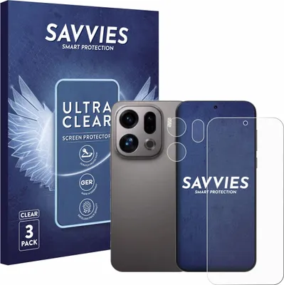 Produktbild von 6x Für Oppo Find X9 (Display+Kamera) Schutzfolie Savvies Displayschutz Display Schutz Folie Klar Transparent