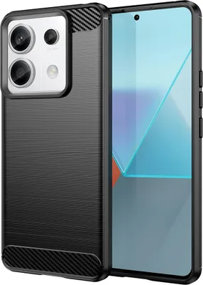 Obrázok produktu pre Techsuit Carbon Silicone puzdro pre Xiaomi Redmi Note 13 Pro 5G / Poco X6 – čierne