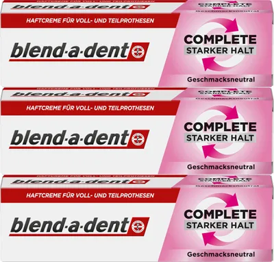Immagine prodotto di Crema superadesiva Blend-a-dent naturale confezione da 3 pezzi