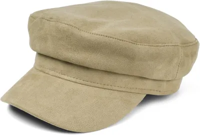 Produktbild von styleBREAKER Damen Ballonmütze in weicher Veloursleder Optik, Schirmmütze, Bakerboy Schiebermütze, Newsboy Cap 04023091