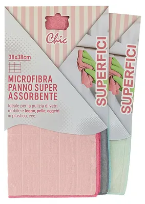 Produktbild von vidoelettronica Set mit 3 Mikrofasertüchern für Böden, Größe 50 x 70 cm, Bodentu