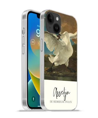 Produktbild von MuchoWow® Handyhülle Schutzhülle Hülle für Apple iPhone 14 Plus - Soft case Der gefährdete Schwan - Asselijn - Alte Meister Silikon Softcase Handy Hülle - Abbildung