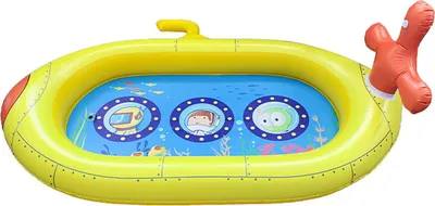 Obrázek produktu pro Velký nafukovací bazén s rozstřikovačem pro děti Splash Water Playing Pad Plavecký bazén Letní vodní hračky pro venkovní dvorek, ponorka 69 palců