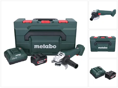 Obrázek produktu pro Metabo W 18 7-125 Akumulátorová úhlová bruska 18 V 125 mm + 1x akumulátor 4,0 Ah + nabíječka + metaBOX