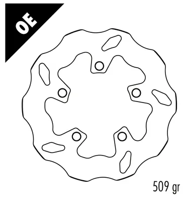 Produktbild von Bremsscheibe Galfer DF533W WAVE® starr hinten 203x4mm