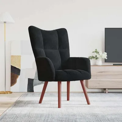 Produktbild von vidaXL Relaxsessel Schwarz Samt