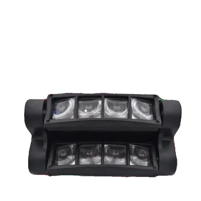 Zdjęcie produktu dla Mini lampa LED z ruchomą głowicą, wybór kolorów RGBW, sterowanie DMX 512, moc wyjściowa 80 W