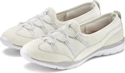 Produktbild von LASCANA Sneaker Halbschuh, Freizeitschuh, Slipper, Slip-On-Sneaker, weiß-grau Größe 38