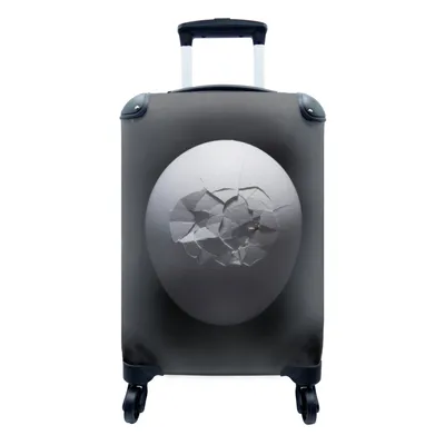 Produktbild von MuchoWow® Koffer Handgepäck Trolley Rollkoffer Kleine Reisekoffer mit 4 Rollen - Gesprungenes Ei - Cabin Size < 55x40x23 cm & 55x40x20 cm - Fotokoffer - Kabinenkoffer - Boardgepäck - Reise-Box - Reisekoffer - Reisegepäck - Koffer mit Bild - Trolley für Kinder