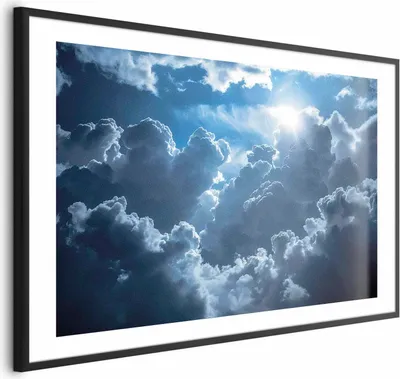 Produktbild von Posterpapier Poster - Lively Scene: The Sun Battling the Clouds 30x21 cm Muster b-H-10050-ao-a