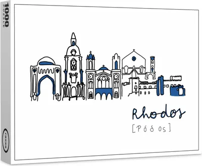 Produktbild von raxxa Premium-Puzzle "Skyline Rhodos", 1000 Teile