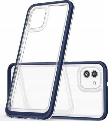 Immagine prodotto di Clear 3In1 Samsung Galaxy A03 Custodia in silicone con cornice blu