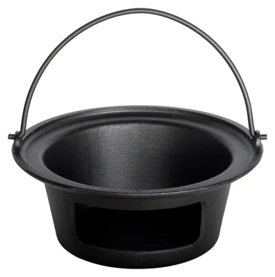 Produktbild von Aschebehälter aus Gusseisen mit Griff, Holzkohle-Eschekorb, Zubehör für große grüne Eier, passend für Keramik-Grill LG24 und ähnliche Modelle