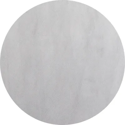 Produktbild von Kurzflor Teppich Wohnzimmer Silber 120x120 Rund Unicolor - Einfarbig aus Polyester