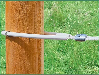 Imagen del producto de Aislante para mangueras Kerbl, para cables de 8 mm, 60 cm, color blanco